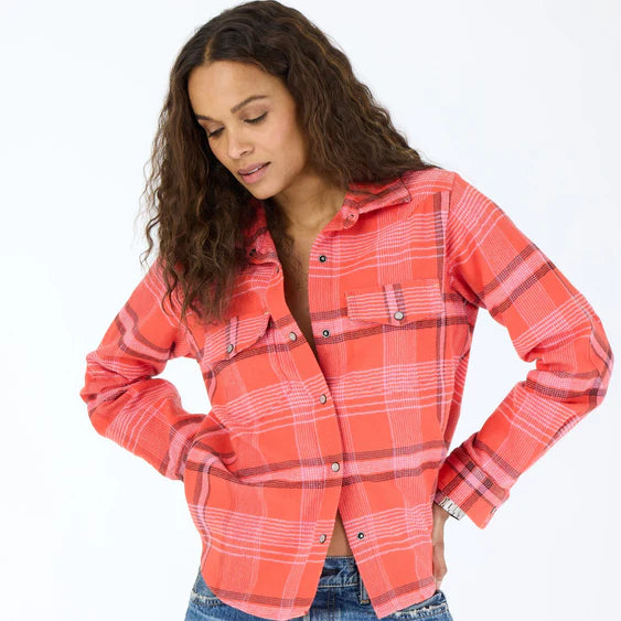 Kerri Rosenthal Pia Western Flannel Plaid Shirt