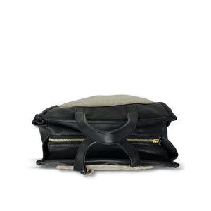 Kempton & Co Ballabriggs Tote - Natural Shearling & Black Leather