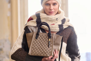 Kempton & Co Mini Tote - Lazer Criss Cross