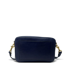 Kempton & Co Amberleigh Crossbody Bag - Pleated Indigo