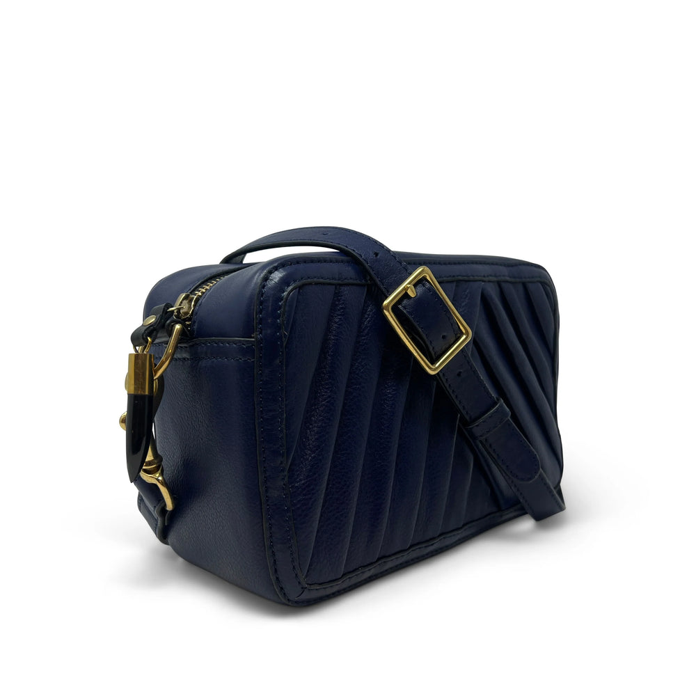 Kempton & Co Amberleigh Crossbody Bag - Pleated Indigo