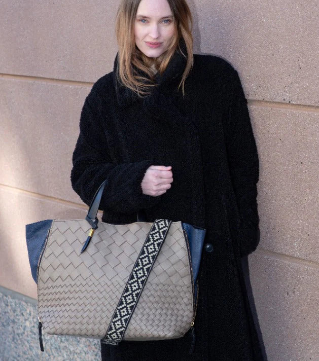 Kempton & Co Bantham Tote - Fog Threaded Weave Pre-Order