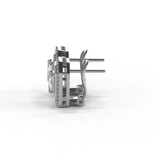 Corielle Lauren White Gold Diamond Earrings