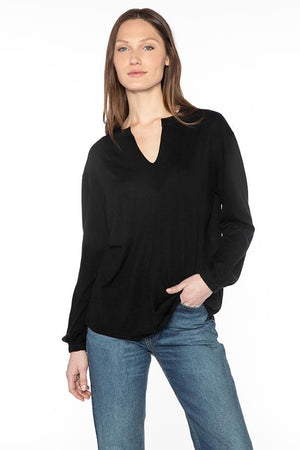 Kinross Split Neck Pullover