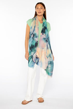 Kinross Femme Floral Print Scarf