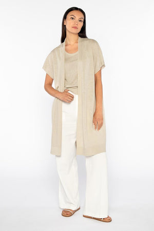 Kinross Long Sleeveless Cardigan