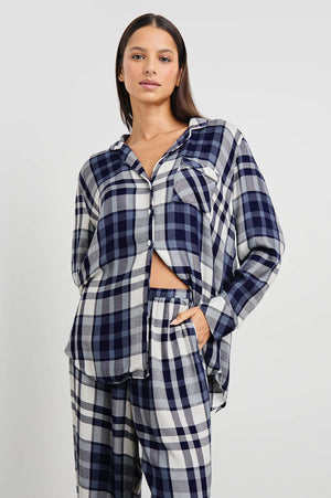 Rails Luna Pajama Set, Lake Blue Cloud