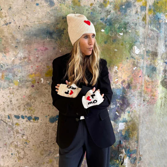 Kerri Rosenthal Love Beanie, Natural