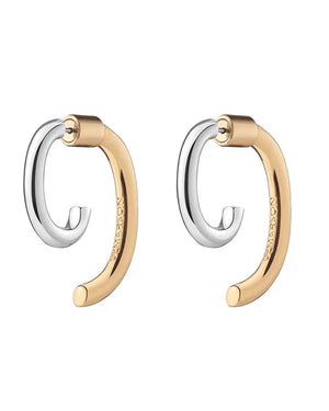 Demarson Two Tone Luna Earrings, Available in 2 Sizes
