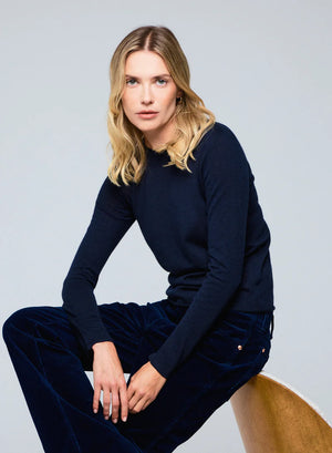 Majestic Filatures Extrafine Double Layer Cashmere Long Sleeve Crewneck