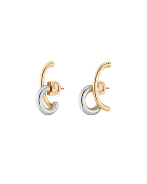 Demarson Marisa Two Tone Earrings, Available in 2 Sizes
