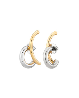 Demarson Marisa Two Tone Earrings, Available in 2 Sizes