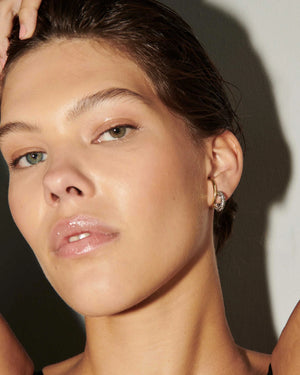 Demarson Marisa Pave Hoops, Available in 2 Sizes