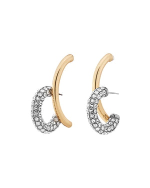 Demarson Marisa Pave Hoops, Available in 2 Sizes