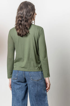 Lilla P Front Seam Long Sleeve Tee