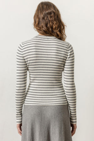 Lilla P Striped Crewneck Sweater