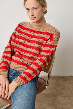 Lilla P Stripe Stitch Sweater