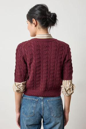 Lilla P Short Sleeve Cardigan Sweater