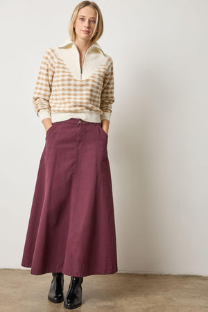 Lilla P Mixed Stitch Half Zip
