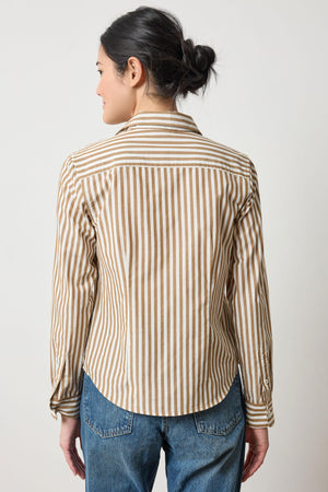Lilla P Slim Fit Button Down Top