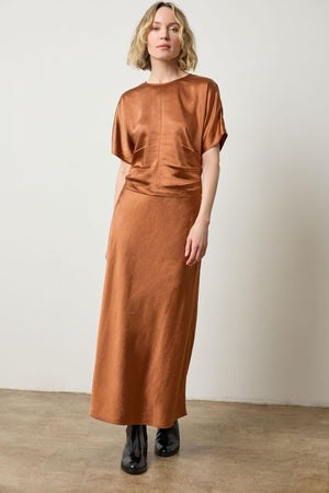 Lilla P Satin Dolman Short Sleeve
