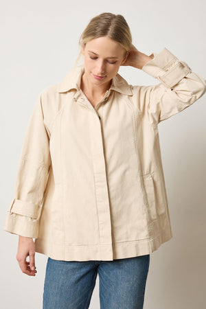 Lilla P Collared Twill Jacket