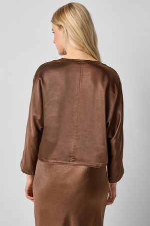 Lilla P Satin V-Neck Dolman