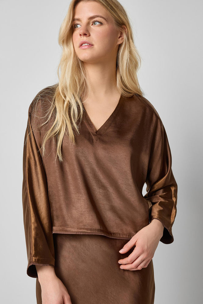 Lilla P Satin V-Neck Dolman