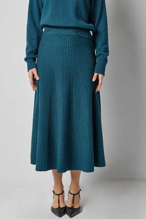 Lilla P Flared Knit Skirt