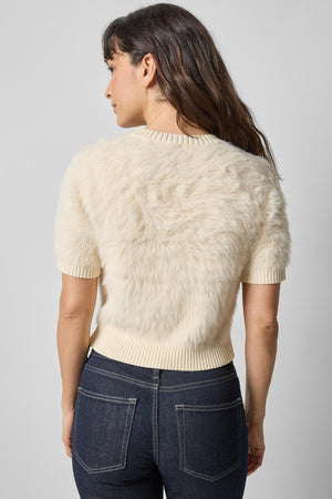 Lilla P Short Sleeve Brushed Crewneck