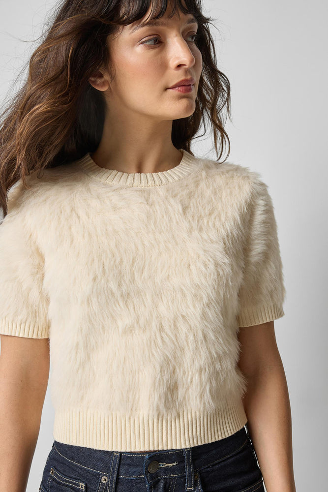 Lilla P Short Sleeve Brushed Crewneck
