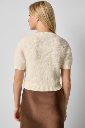 Lilla P Short Sleeve Brushed Crewneck