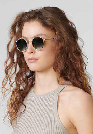 Krewe Porter 18k + Titanium Santorini Sunglasses