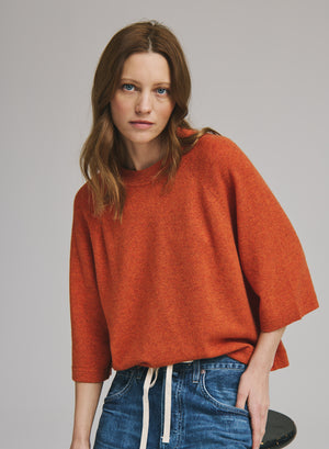 Autumn Cashmere Oversize Elbow Sleeve Tee