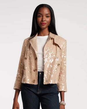 Frances Valentine Sequin Moto Jacket