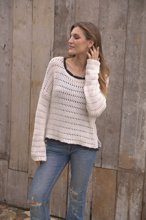 Wooden Ships Faye Tipped Sweater
