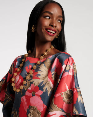 Frances Valentine Spinnaker Maxi Dress Paradise Poppy