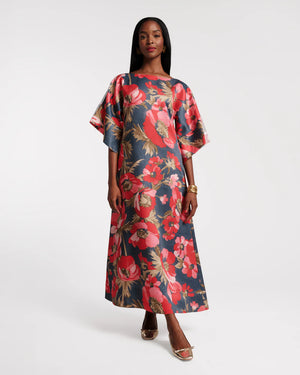 Frances Valentine Spinnaker Maxi Dress Paradise Poppy