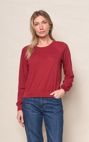 Stateside Supima Slub Jersey Raglan Sweatshirt Tee