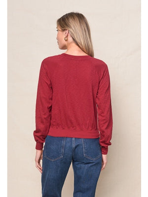 Stateside Supima Slub Jersey Raglan Sweatshirt Tee