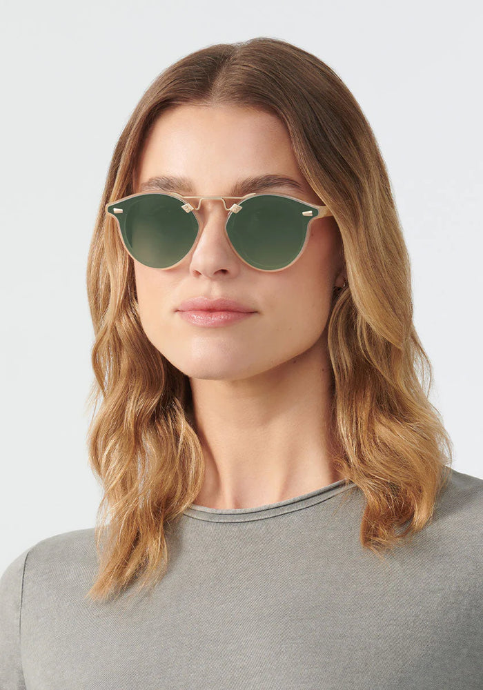 Krewe STL Nylon Blonde 12K Mirrored Sunglasses