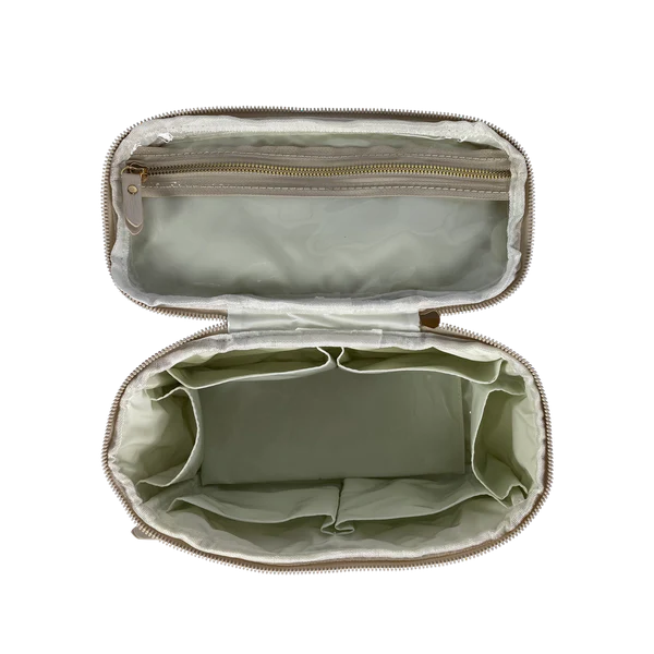 PurseN Classic Train Case, Pearl Quilted