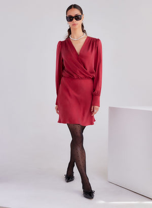 Fifteen Twenty Denise Drape Front Dress