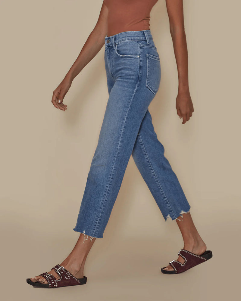 Le Jean Sabine Straight Crop Jeans