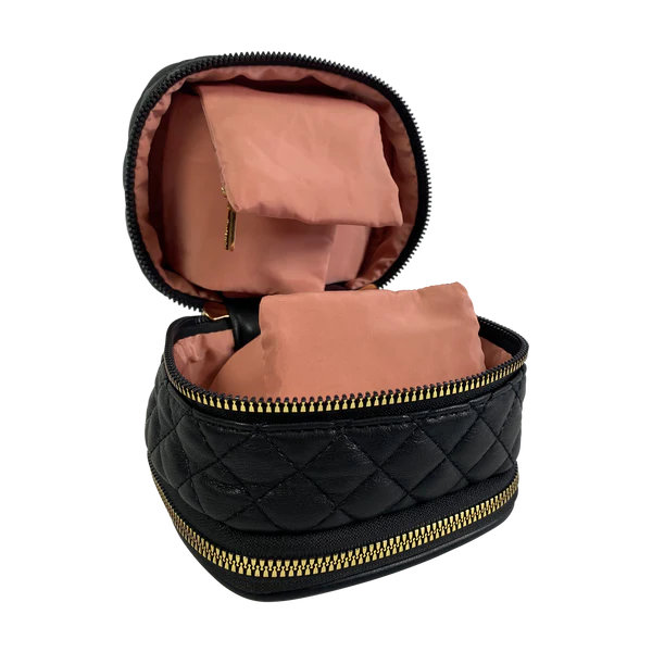 PurseN Weekender Jewelry Case, Timeless Quilted Black