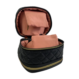 PurseN Weekender Jewelry Case, Timeless Quilted Black