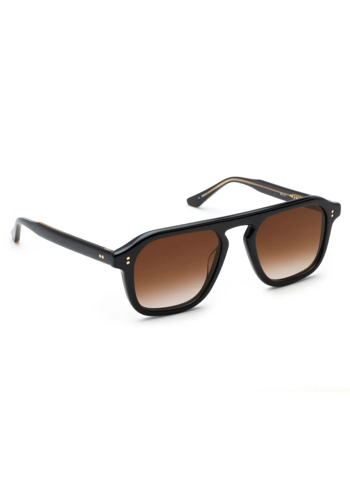 Krewe Zander Black +Black Tea Sunglasses