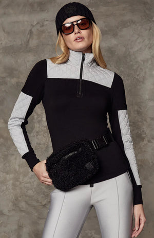 Alp n Rock City Shearling Belt Bag, Black