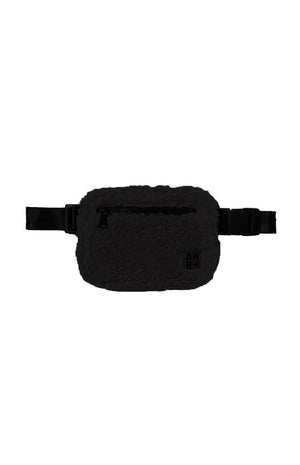 Alp n Rock City Shearling Belt Bag, Black