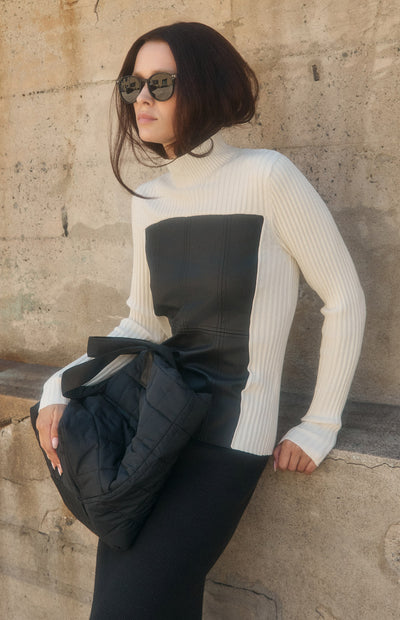 Alp n Rock Clara Ribbed Mock Neck Sweater